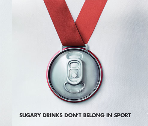Junk food and sport don’t belong together’ campaign