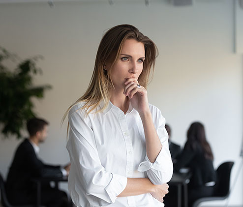 Woman thinking