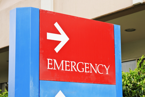 Hospital emergency sign