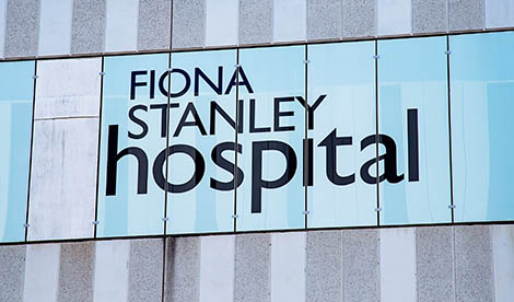 Fiona Stanley Hospital sign